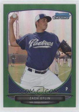 2013 Bowman Chrome - Prospects - Green Refractor #BCP135 - Zach Eflin