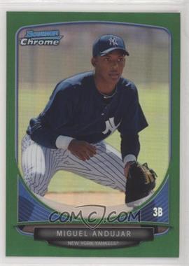 2013 Bowman Chrome - Prospects - Green Refractor #BCP160 - Miguel Andujar