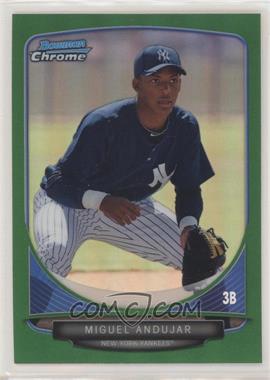 2013 Bowman Chrome - Prospects - Green Refractor #BCP160 - Miguel Andujar