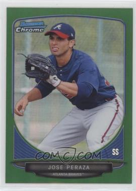 2013 Bowman Chrome - Prospects - Green Refractor #BCP187 - Jose Peraza [Good to VG‑EX]