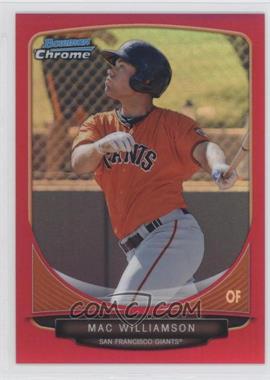 2013 Bowman Chrome - Prospects - Magenta Refractor #BCP220 - Mac Williamson /35