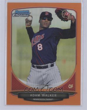 2013 Bowman Chrome - Prospects - Orange Refractor #BCP121 - Adam Walker /25 [COMC RCR Mint or Better]