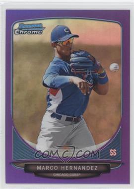 2013 Bowman Chrome - Prospects - Purple Refractor #BCP115 - Marco Hernandez /199