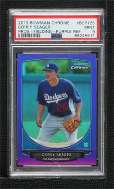 2013 Bowman Chrome - Prospects - Purple Refractor #BCP125 - Corey Seager /199 [PSA 9 MINT]