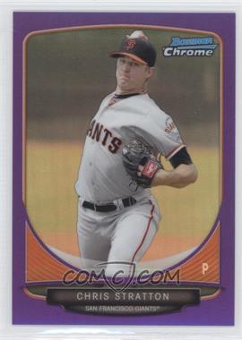 2013 Bowman Chrome - Prospects - Purple Refractor #BCP154 - Chris Stratton /199