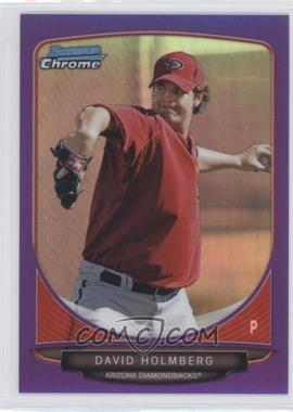 2013 Bowman Chrome - Prospects - Purple Refractor #BCP168 - David Holmberg /199