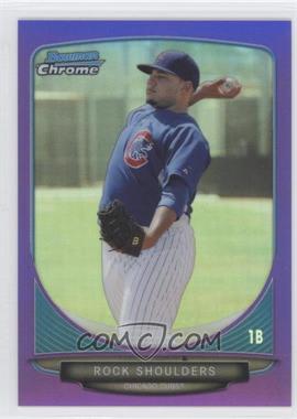 2013 Bowman Chrome - Prospects - Purple Refractor #BCP178 - Rock Shoulders /199