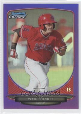 2013 Bowman Chrome - Prospects - Purple Refractor #BCP181 - Wade Hinkle /199