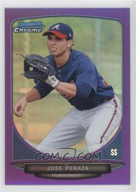 2013 Bowman Chrome - Prospects - Purple Refractor #BCP187 - Jose Peraza /199
