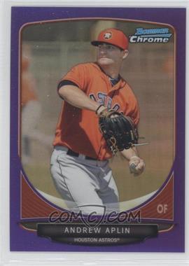 2013 Bowman Chrome - Prospects - Purple Refractor #BCP199 - Andrew Aplin /199