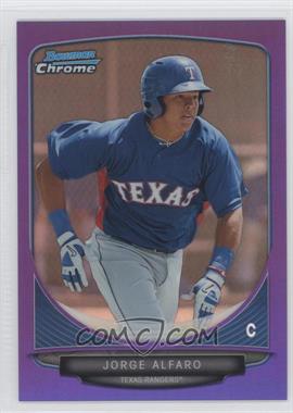 2013 Bowman Chrome - Prospects - Purple Refractor #BCP213 - Jorge Alfaro /199