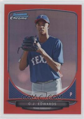 2013 Bowman Chrome - Prospects - Red Refractor #BCP144 - C.J. Edwards /5