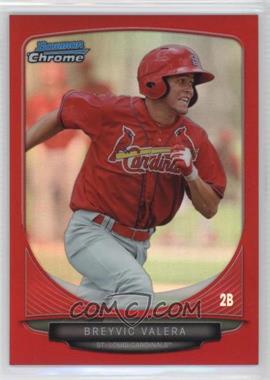 2013 Bowman Chrome - Prospects - Red Refractor #BCP167 - Breyvic Valera /5