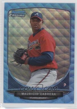 2013 Bowman Chrome - Prospects - Wrapper Redemption Blue Wave Refractor #BCP114 - Mauricio Cabrera