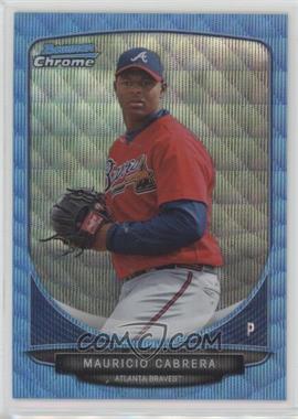 2013 Bowman Chrome - Prospects - Wrapper Redemption Blue Wave Refractor #BCP114 - Mauricio Cabrera