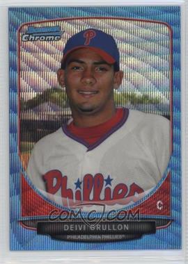 2013 Bowman Chrome - Prospects - Wrapper Redemption Blue Wave Refractor #BCP128 - Deivi Grullon