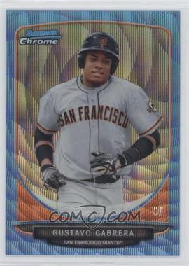 2013 Bowman Chrome - Prospects - Wrapper Redemption Blue Wave Refractor #BCP136 - Gustavo Cabrera