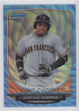 2013 Bowman Chrome - Prospects - Wrapper Redemption Blue Wave Refractor #BCP136 - Gustavo Cabrera