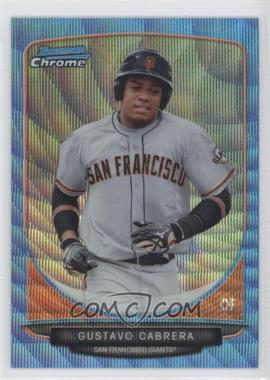 2013 Bowman Chrome - Prospects - Wrapper Redemption Blue Wave Refractor #BCP136 - Gustavo Cabrera