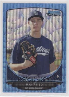2013 Bowman Chrome - Prospects - Wrapper Redemption Blue Wave Refractor #BCP138 - Max Fried
