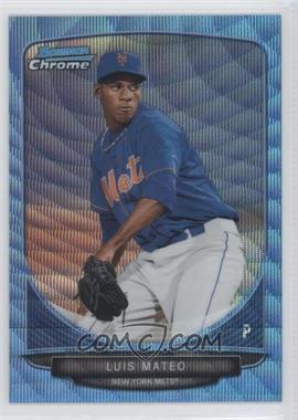 2013 Bowman Chrome - Prospects - Wrapper Redemption Blue Wave Refractor #BCP196 - Luis Mateo