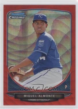 2013 Bowman Chrome - Prospects - Wrapper Redemption Red Wave Refractor #BCP131 - Miguel Almonte /25