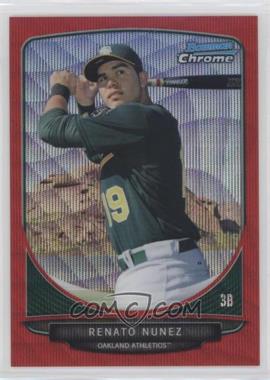 2013 Bowman Chrome - Prospects - Wrapper Redemption Red Wave Refractor #BCP132 - Renato Nunez /25