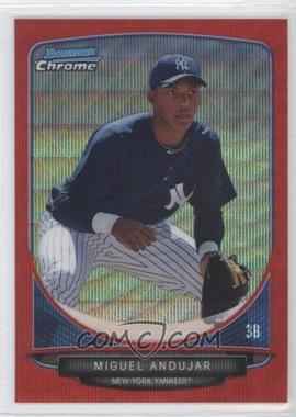 2013 Bowman Chrome - Prospects - Wrapper Redemption Red Wave Refractor #BCP160 - Miguel Andujar /25