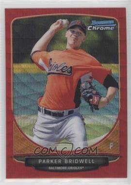 2013 Bowman Chrome - Prospects - Wrapper Redemption Red Wave Refractor #BCP162 - Parker Bridwell /25