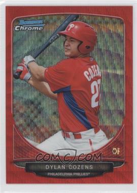 2013 Bowman Chrome - Prospects - Wrapper Redemption Red Wave Refractor #BCP186 - Dylan Cozens /25