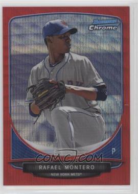 2013 Bowman Chrome - Prospects - Wrapper Redemption Red Wave Refractor #BCP204 - Rafael Montero /25