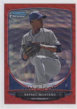 2013 Bowman Chrome - Prospects - Wrapper Redemption Red Wave Refractor #BCP204 - Rafael Montero /25
