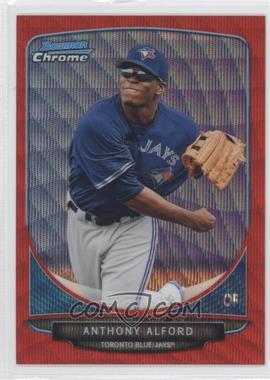 2013 Bowman Chrome - Prospects - Wrapper Redemption Red Wave Refractor #BCP208 - Anthony Alford /25