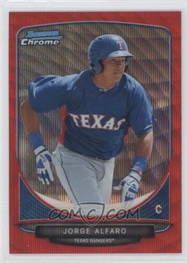 2013 Bowman Chrome - Prospects - Wrapper Redemption Red Wave Refractor #BCP213 - Jorge Alfaro /25