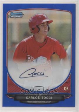 2013 Bowman Chrome - Prospects Autographs - Blue Refractor #BCA-CT - Carlos Tocci /150