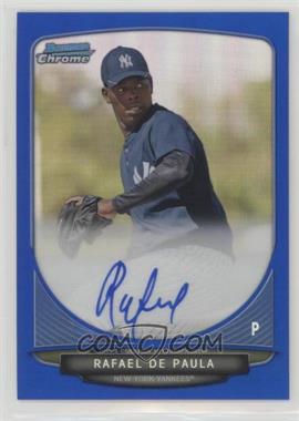 2013 Bowman Chrome - Prospects Autographs - Blue Refractor #BCA-RD - Rafael De Paula /150