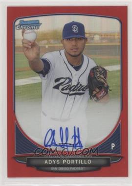 2013 Bowman Chrome - Prospects Autographs - Red Refractor #BCA-AP - Adys Portillo /5