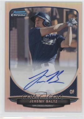 2013 Bowman Chrome - Prospects Autographs - Refractor #BCA-JBA - Jeremy Baltz /500