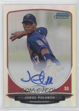 2013 Bowman Chrome - Prospects Autographs - Refractor #BCA-JPO - Jorge Polanco /500