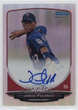 2013 Bowman Chrome - Prospects Autographs - Refractor #BCA-JPO - Jorge Polanco /500