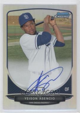 2013 Bowman Chrome - Prospects Autographs - Refractor #BCA-YA - Yeison Asencio /500