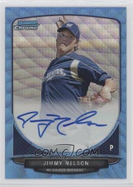 2013 Bowman Chrome - Prospects Autographs - Wrapper Redemption Blue Wave Refractor #BCA-JN - Jimmy Nelson /50