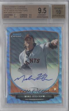 2013 Bowman Chrome - Prospects Autographs - Wrapper Redemption Blue Wave Refractor #BCA-MK - Mike Kickham /50 [BGS 9.5 GEM MINT]