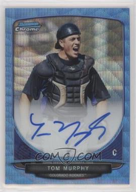 2013 Bowman Chrome - Prospects Autographs - Wrapper Redemption Blue Wave Refractor #BCA-TM - Tom Murphy /50