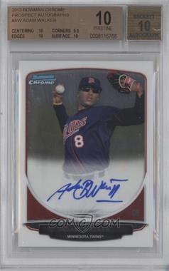 2013 Bowman Chrome - Prospects Autographs #BCA-AW - Adam Walker [BGS 10 PRISTINE]