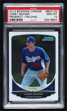 2013 Bowman Chrome - Prospects #BCP125.1 - Corey Seager (Fielding) [PSA 10 GEM MT]