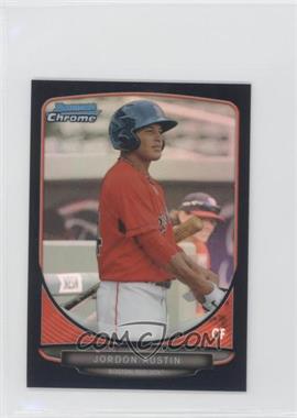 2013 Bowman Chrome Minis - [Base] - Black Refractor #54 - Jordon Austin /25