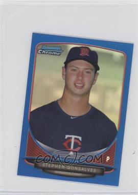 2013 Bowman Chrome Minis - [Base] - Blue Refractor #107 - Stephen Gonsalves /99