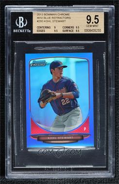 2013 Bowman Chrome Minis - [Base] - Blue Refractor #280 - Kohl Stewart /99 [BGS 9.5 GEM MINT]