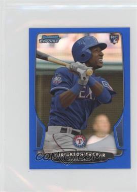 2013 Bowman Chrome Minis - [Base] - Blue Refractor #323 - Jurickson Profar /99